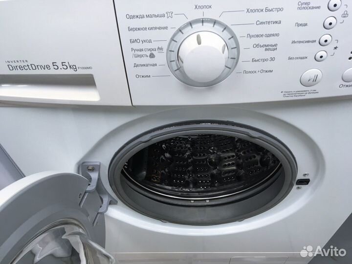 LG 5кг прямой привод, 1 год гарантии