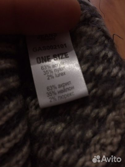 Комплект шапка и снуд женский