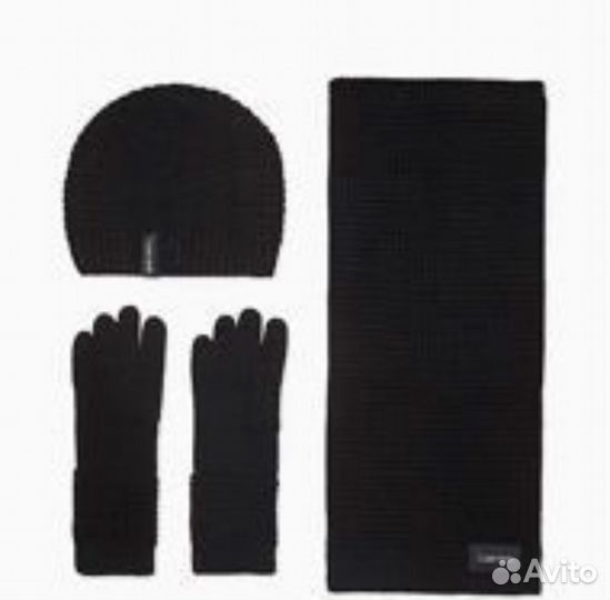 Шапка шарф и перчатки Calvin Klein