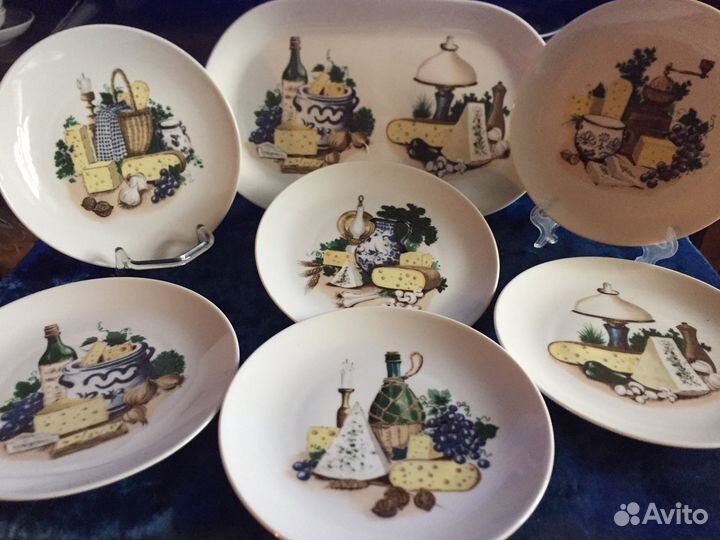 Сервиз гдр Kahla Сырный набор Бронь