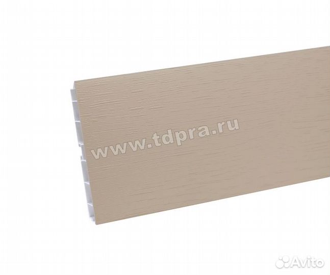 Цоколь пвх Дуб капучино (Лен) с уплотнителем (3200