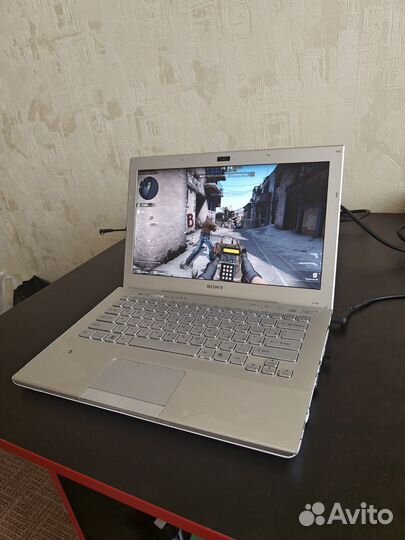 Игровой металлический ноутбук i7 Sony CS GO Видео