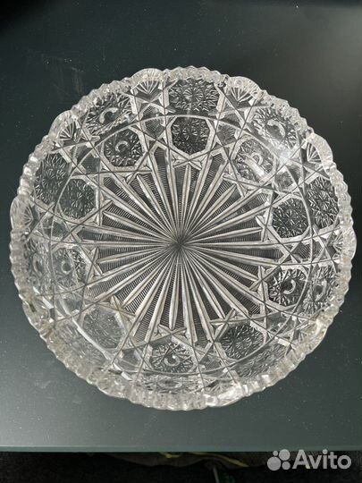 Салатник хрустальный 21см