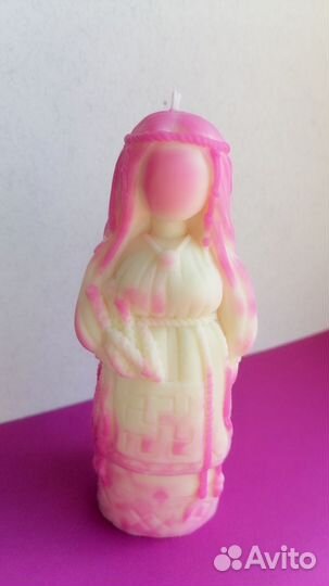 Свеча желанница (розовая)
