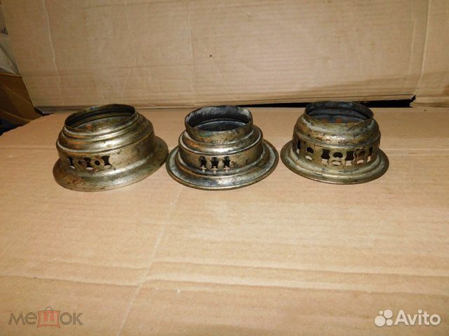 3 короны-конфорки к старинным угольным самоварам