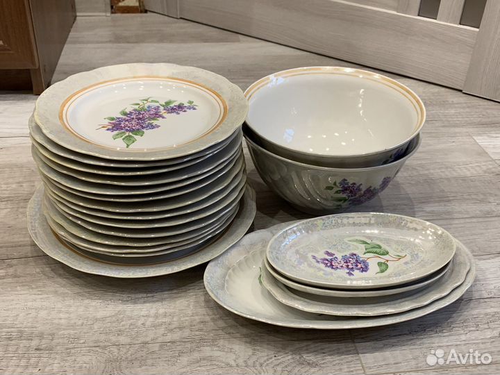 Набор посуды сервиз столовый