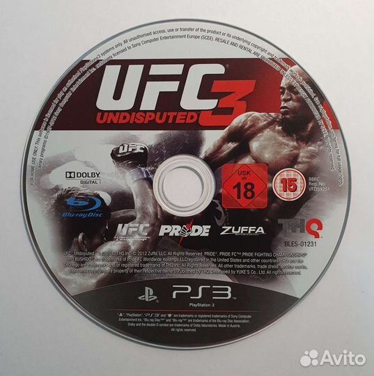 PS3. UFC 3. Лицензия