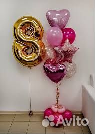 Фотозона из шаров на 8 марта