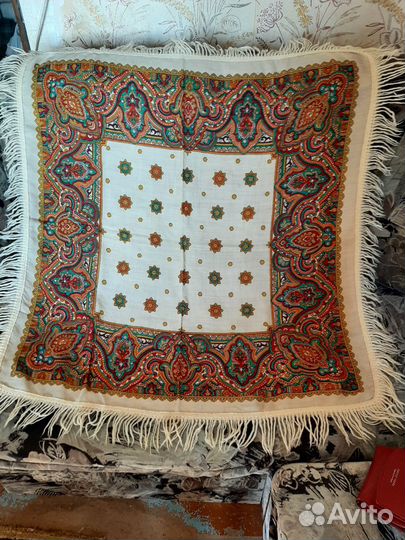 Павловопасадский платок шерсть СССР