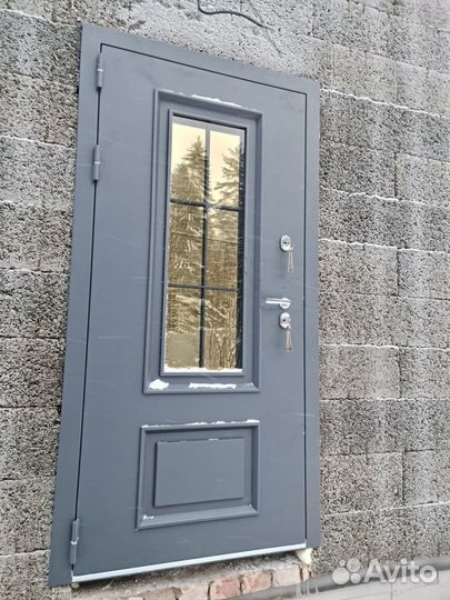 Дверь термо уличная стеклопакет