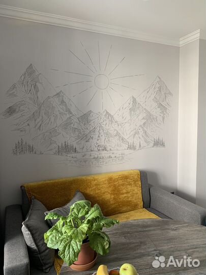 Роспись витрин и меловых досок