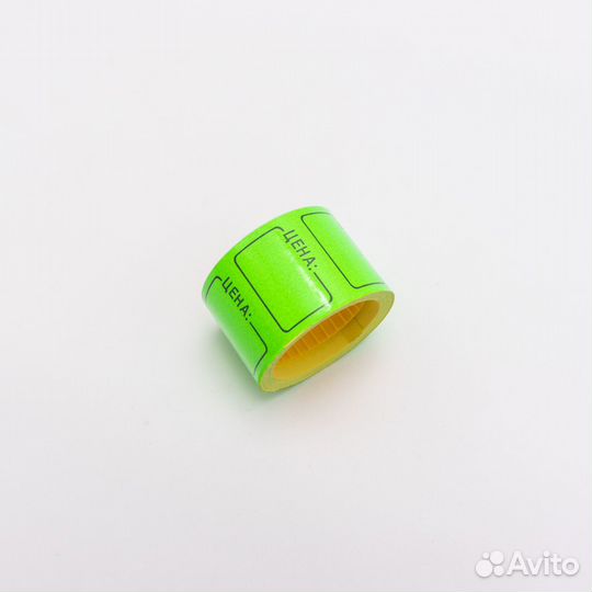 Ценник ролик. зеленый 25*35мм (200рол.) эконом