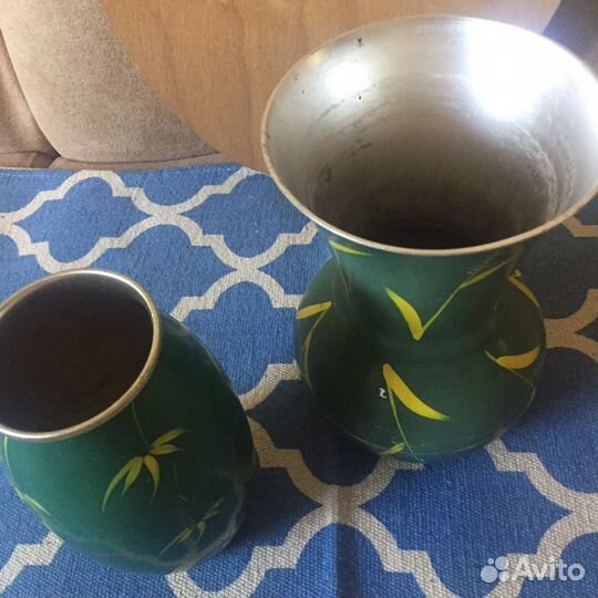 СССР — подбукетник алюминиевый (М зси). 21 и 19 см