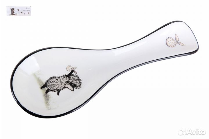 Ложка подстановочная ёжик В тумане Фарфор в подаро