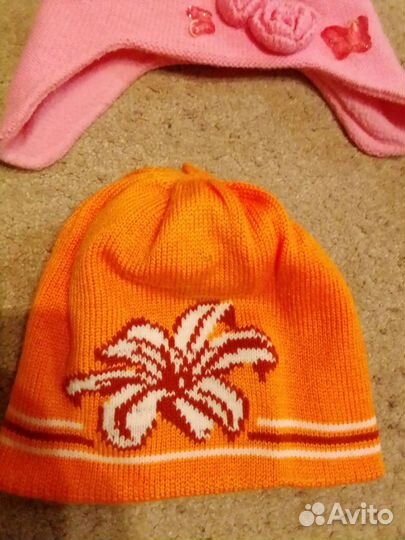 Шапки 4 разных детских бу