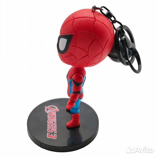 Брелок с колокольчиком Человек-паук 9см (Нет руки)