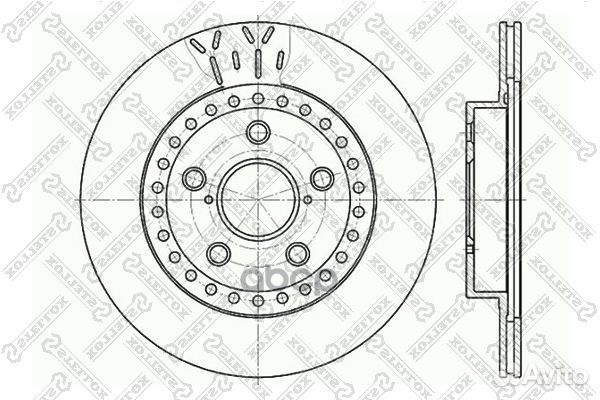 6020-4562V-SX диск тормозной передний Toyota RAV