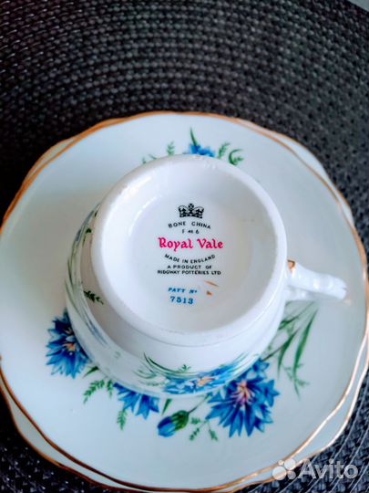 Чайная тройка royal albert - Bale (Васильки)