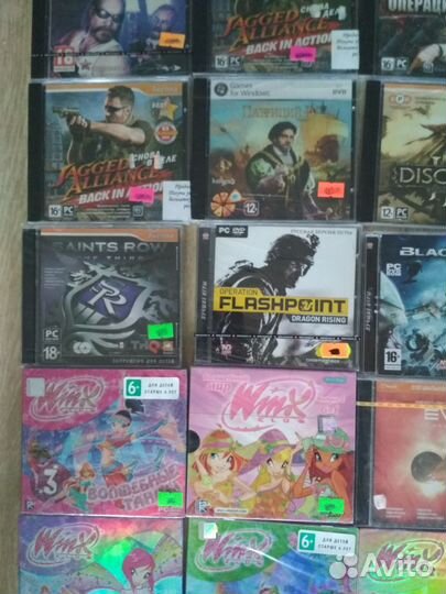 Компьютерные игры диски для пк и dvd,Новые