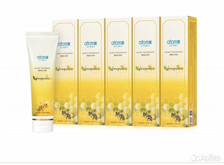 Зубная паста атоми 200гр