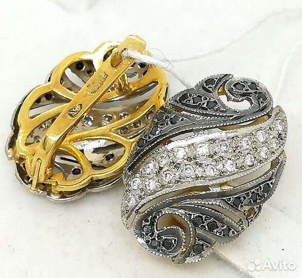 Серьги / 7,19г / Золото585 / бриллианты