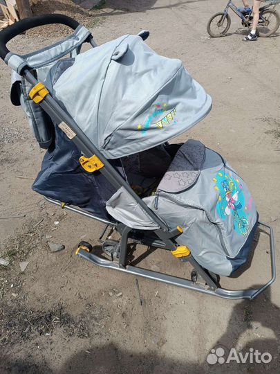 Коляска санки трансформер