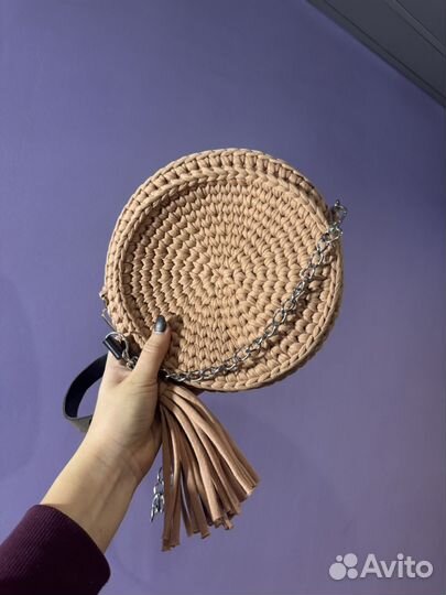 Вязанная сумка женская