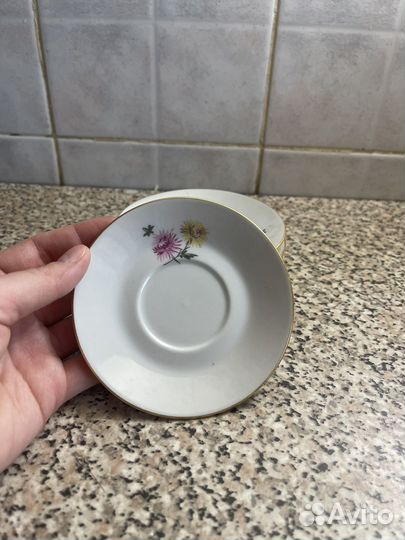 Блюдце, ГДР, freiberger porzellan