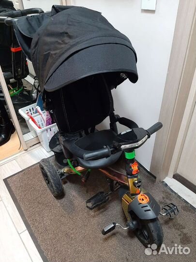 Трехколесный велосипед с ручкой city-ride lunar