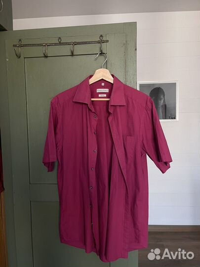 Рубашка малиновая