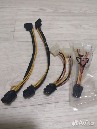 Провода SATA, molex - 6pin, vga, питания пк