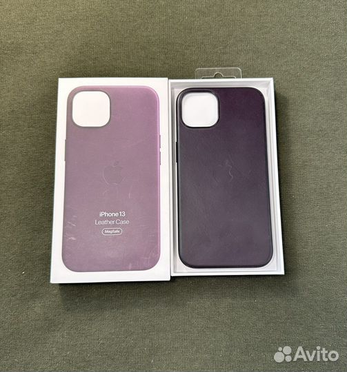 Оригинальный кожаный чехол iPhone 13