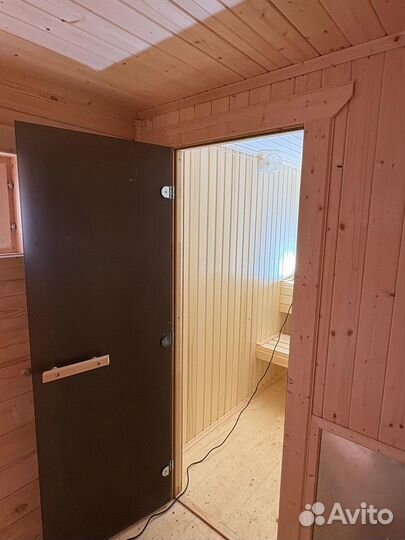 Готовая баня из бруса 2.3 x 4 м. мобильная