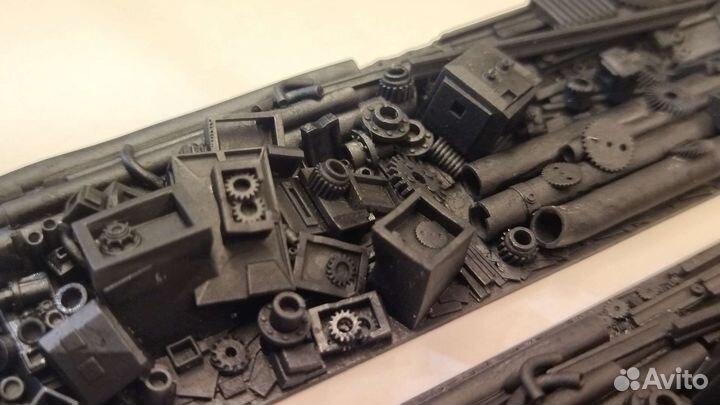 Вагон 1:87 имитация груза