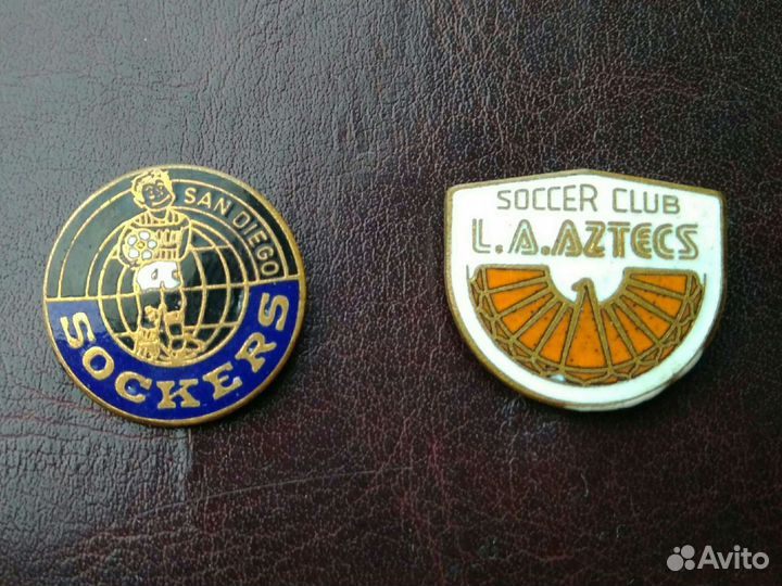 Значки футбол,Америка,soccer,эмаль,70-е