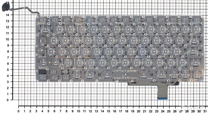 Клавиатура для Macbook A1297 черная, большой Enter