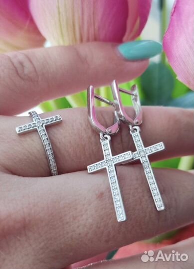 Серьги серебро 925