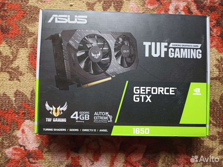 Видеокарта gtx1650 asus tuf