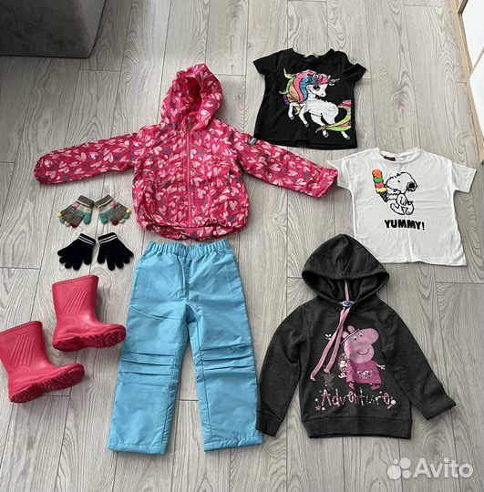 Вещи на девочку пакетом 116