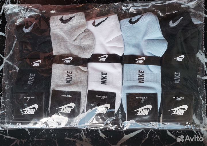Мужские носки nike36-41 подарочный набор