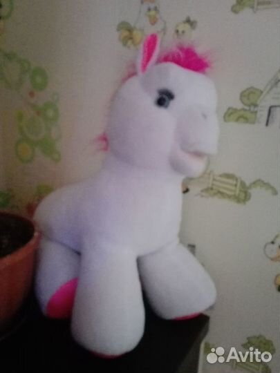 Белая лошадка 70 см