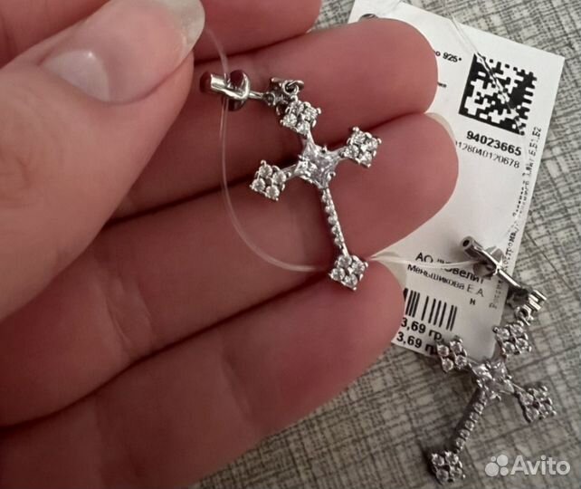 Серьги новые серебро