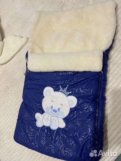 Конверт одеяло зимний на овчине