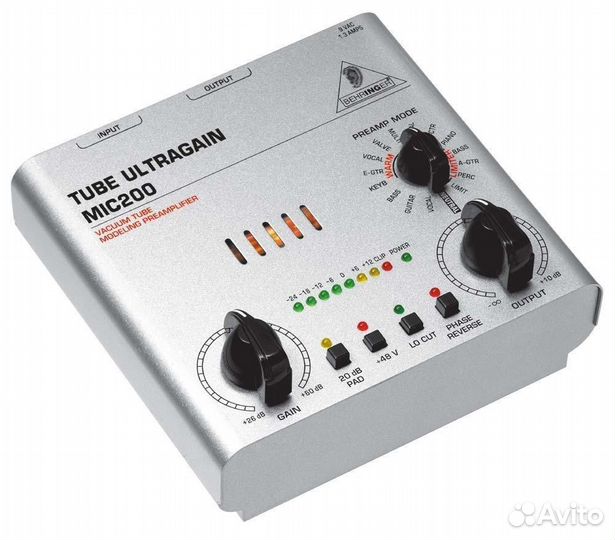 Behringer MIC 200 tube ultragain предусилитель