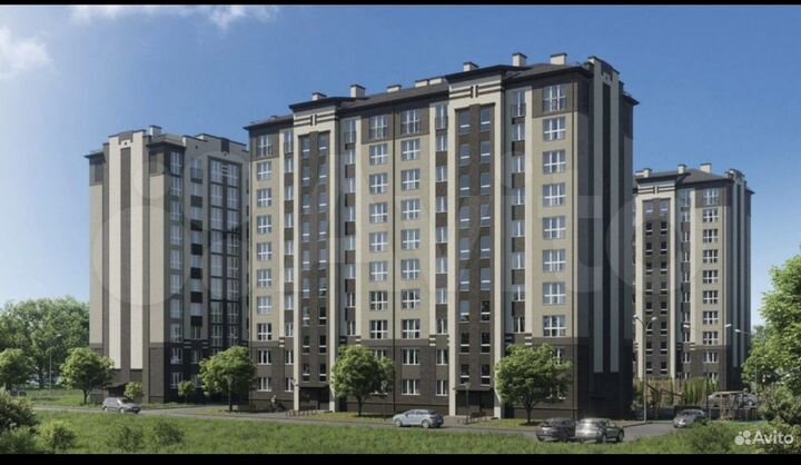 2-к. квартира, 53,7 м², 1/10 эт.