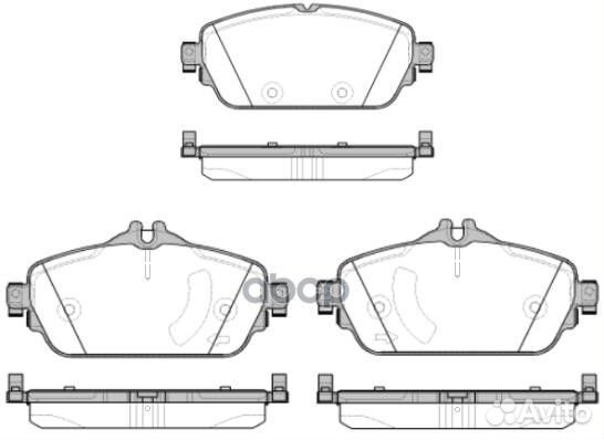 1592 08 колодки дисковые передние MB W205/S205