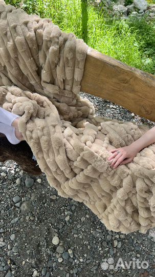 Плед покрывало мягкий пушистый ворс