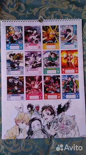 Календарь на 2022 год Kimetsu no Yaiba