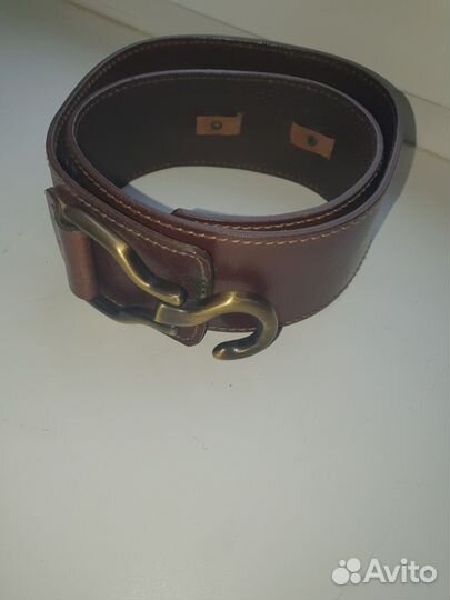 Ремень женский кожаный широкий