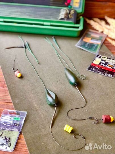 Жмых, бойлы, макушатники, карповые монтажи